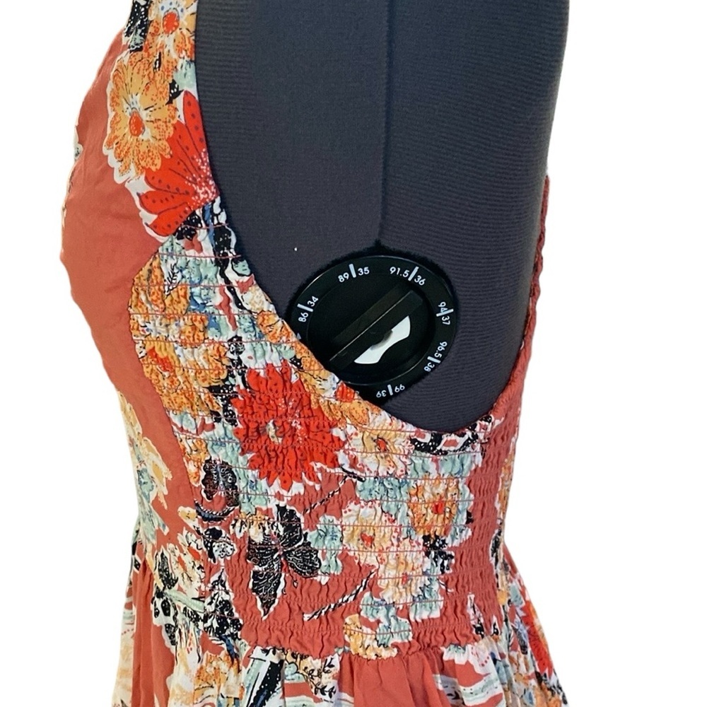Free People Intimately Through The Vine Maxi Dress Combo Sz L Floral Crunch - Picture 9 of 16